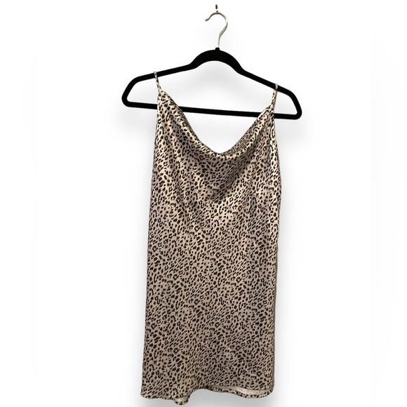 NEW NWT Princess Polly | Berta Vanore Leopard Print Drapey Mini Dress - Picture 2 of 11